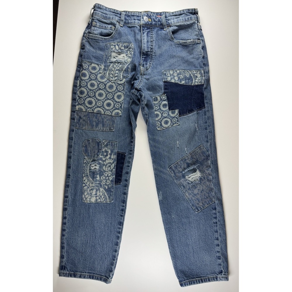 Patchwork Blue Jeans - image 1